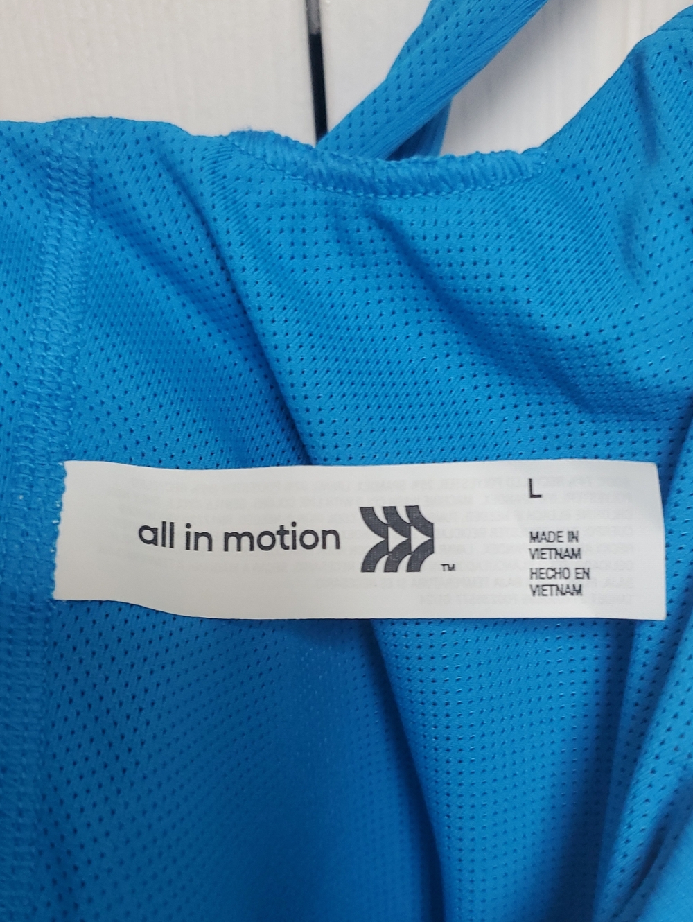 All In Motion Rib Short Bodysuit/Blue - Picture 13 of 16